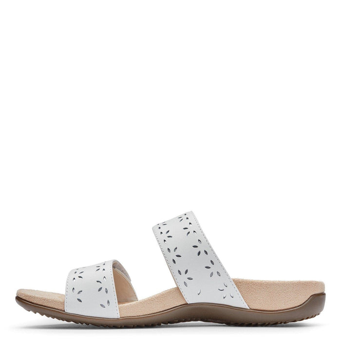 VIONIC sandal Randi Slide Sandal Leather White Randi Slide Sandal Leather White