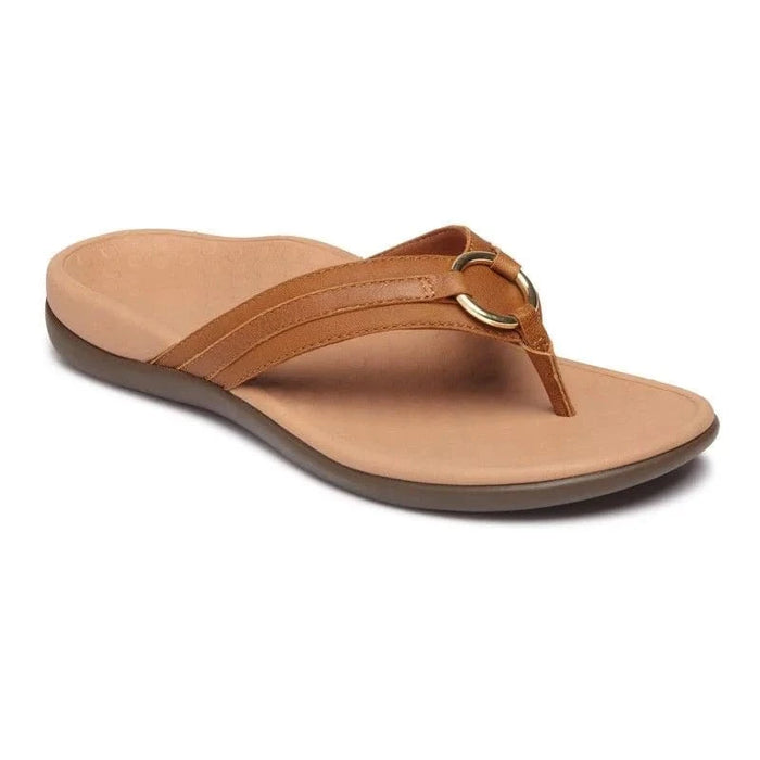 VIONIC SANDALS 5 / Medium TIDE ALOE LEATHER MOCHA 192329089108 TIDE ALOE LEATHER MOCHA