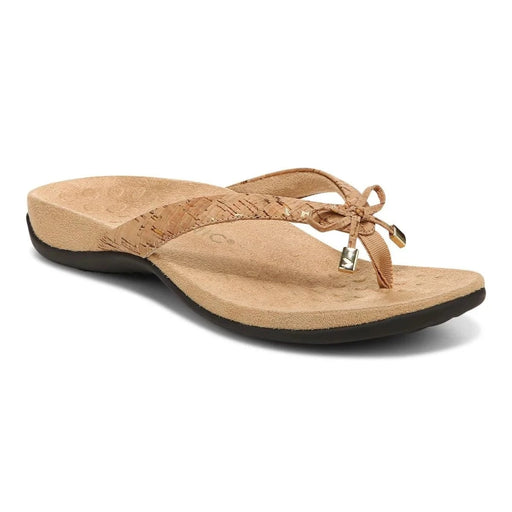 VIONIC SANDALS 5 / Narrow / GOLD CORK Vionic Bella II Toe Post Sandal Vionic Bella II Toe Post Sandal
