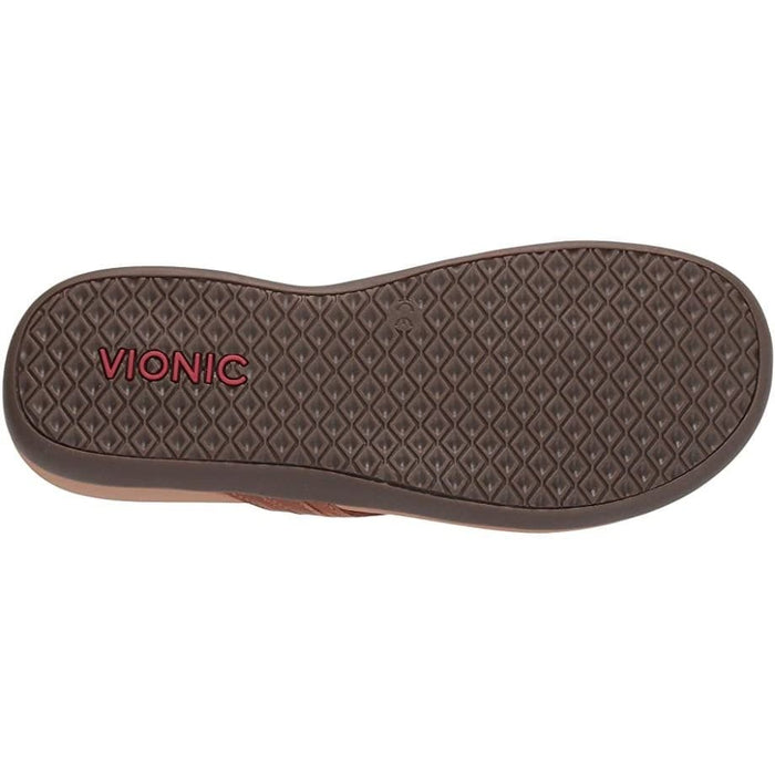 VIONIC SANDALS TIDE ALOE LEATHER MOCHA TIDE ALOE LEATHER MOCHA