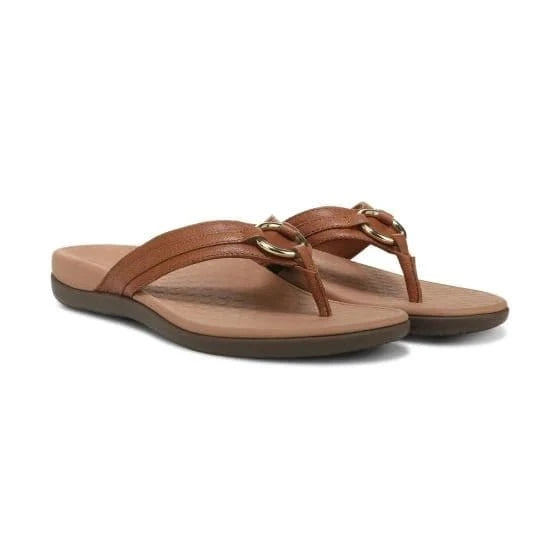 VIONIC SANDALS TIDE ALOE LEATHER MOCHA TIDE ALOE LEATHER MOCHA