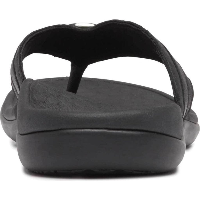 VIONIC Sandals Tide Aloe Toe Post Sandal Leather Black Tide Aloe Toe Post Sandal Leather Black