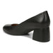 VIONIC SHOES CARMEL HEEL BLACK LEATHER CARMEL HEEL BLACK LEATHER